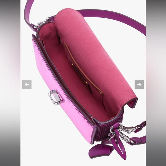 Studio Dark Magenta Sequin Baguette Bag - Picture 3 of 7